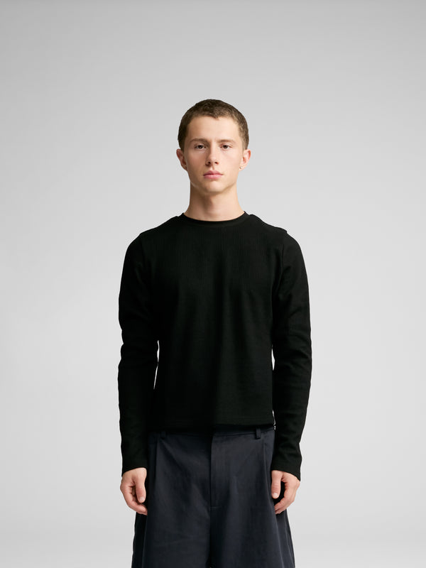 NYNNE LONG SLEEVE TEE - black