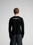 NYNNE LONG SLEEVE TEE - black